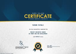 Project-Oriented Course in Front-End Development
